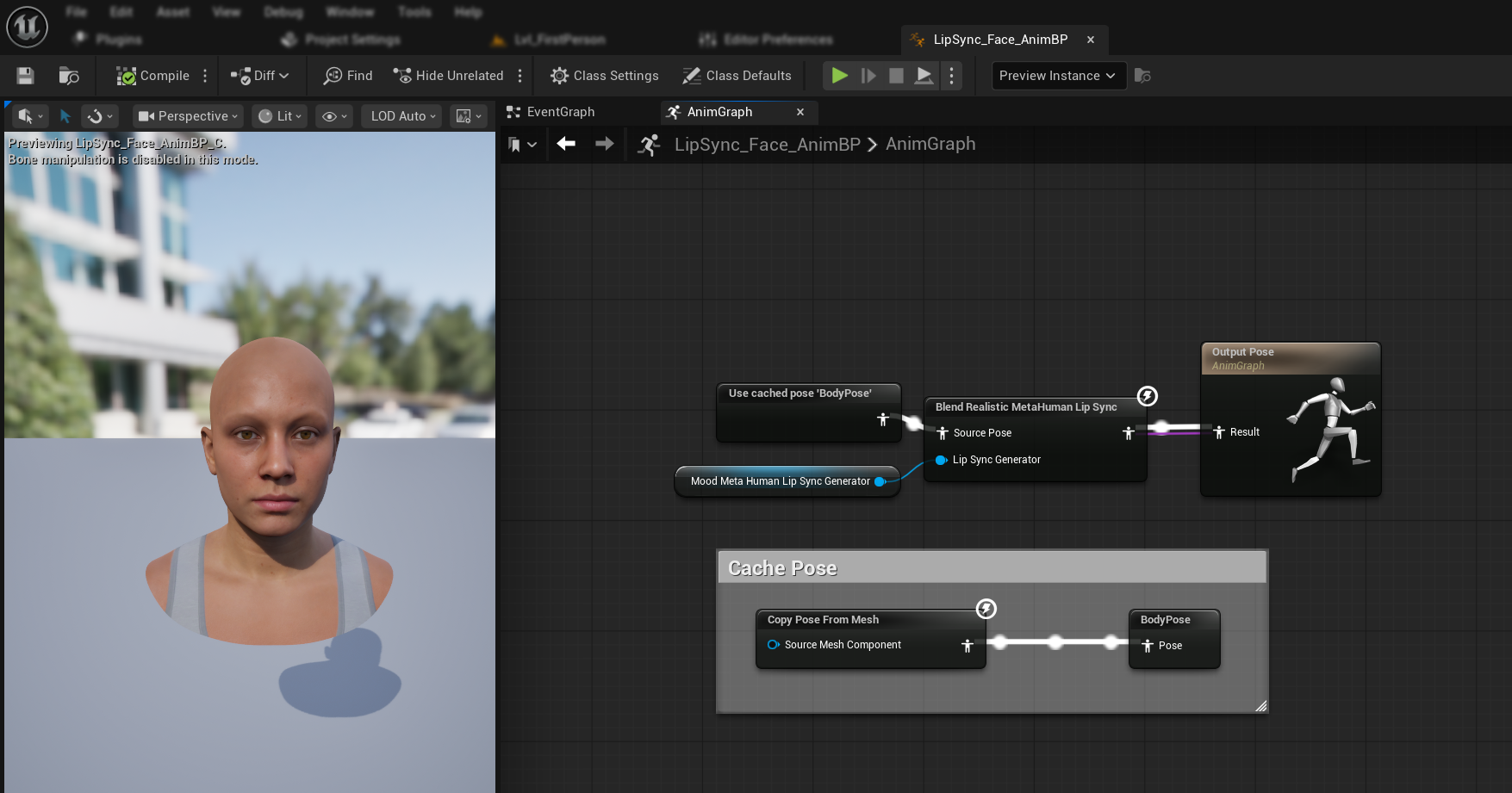 Blend Realistic MetaHuman Lip Sync