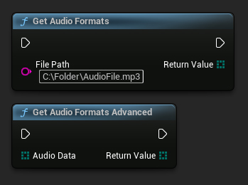 عقد Get Audio Format