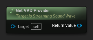 Get VAD Provider node