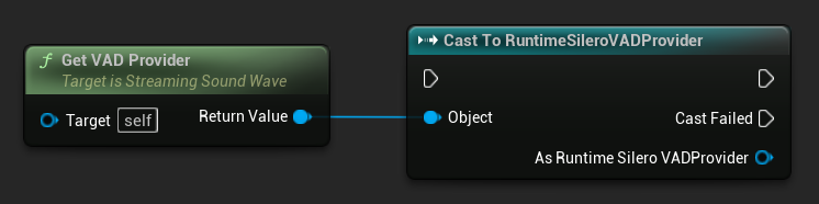 Get VAD Provider Cast To Silero node