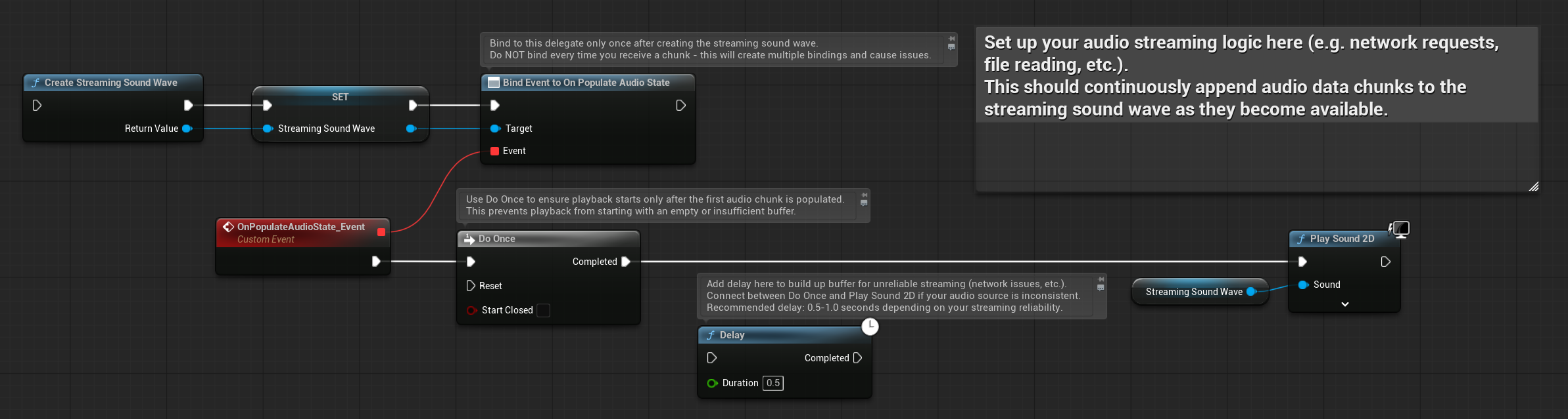 Using OnPopulateAudioState to avoid playback issues