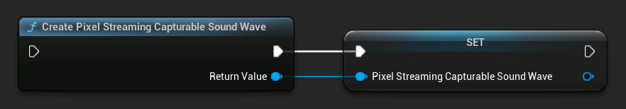 Create Pixel Streaming Capturable Sound Wave node