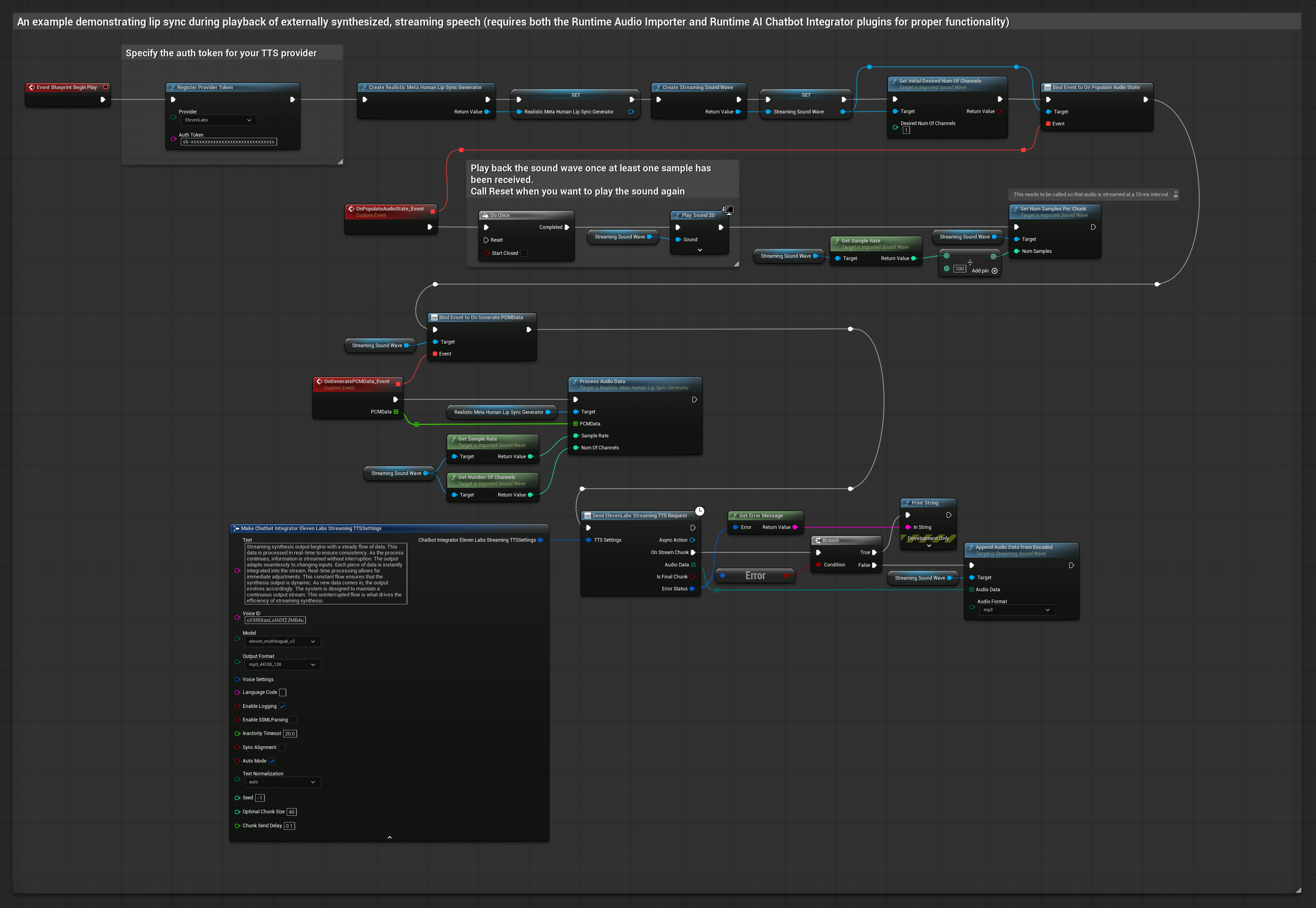 Realistic Lip Sync From Externally Synthesized Streaming Speech