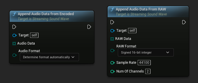 Nœud Append Audio Data