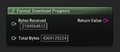 Formater la progression du téléchargement