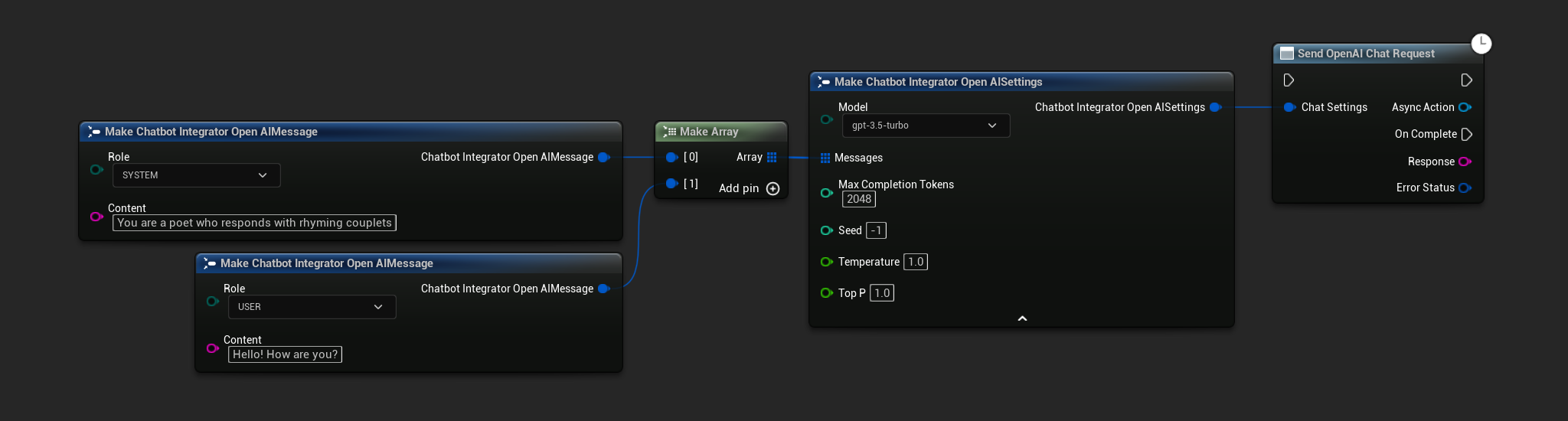 Send OpenAI Chat Request