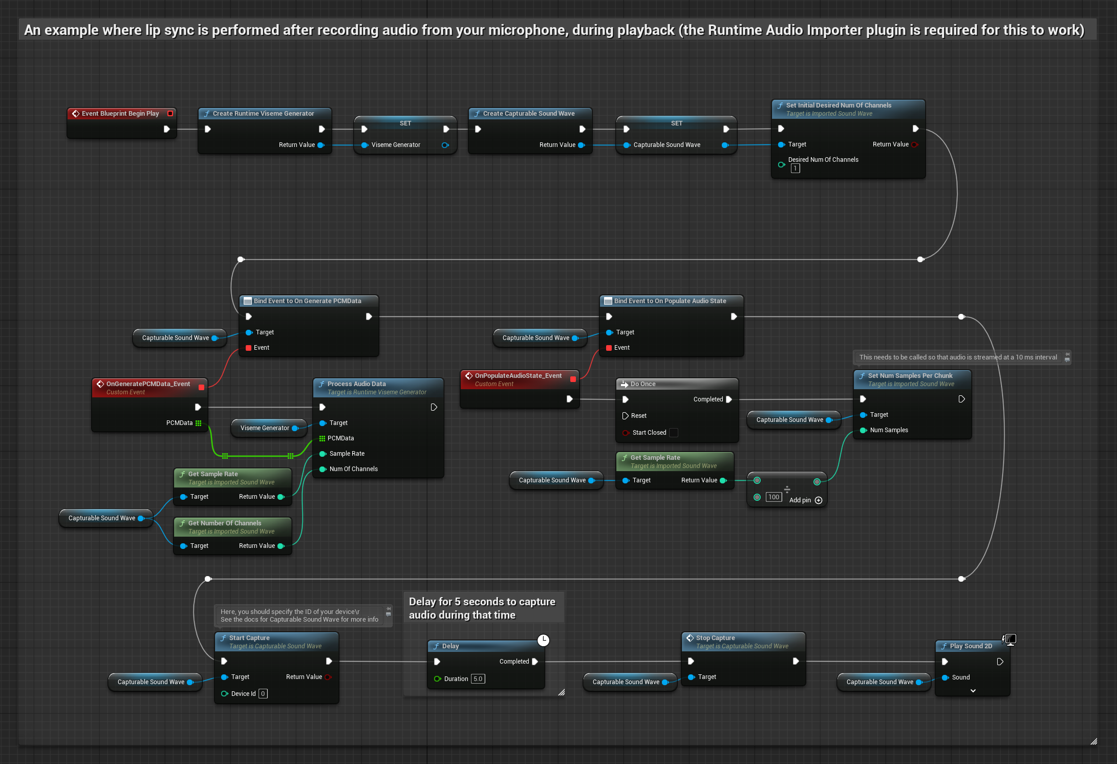 Lip Sync During Audio Playback