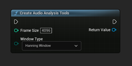 Utwórz węzeł Audio Analysis Tools