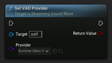 Nó Set VAD Provider