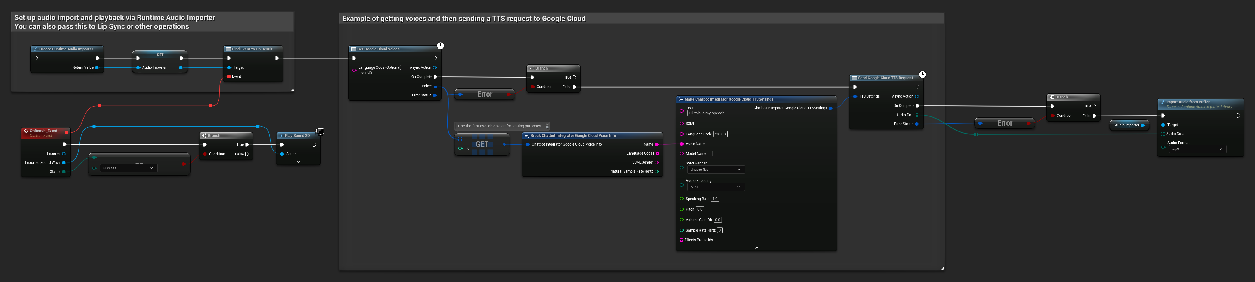 Отправить запрос Google Cloud TTS