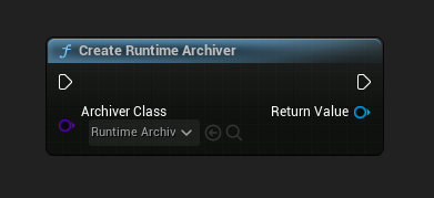 建立 Runtime Archiver 節點