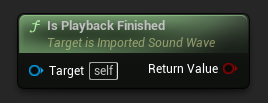 Is Playback Finished 節點